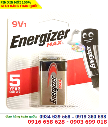 Energizer 522-BP1, Pin 9V Energizer 522 BP1/6F22/6LR61 Alkaline Battery chính hãng Energizer